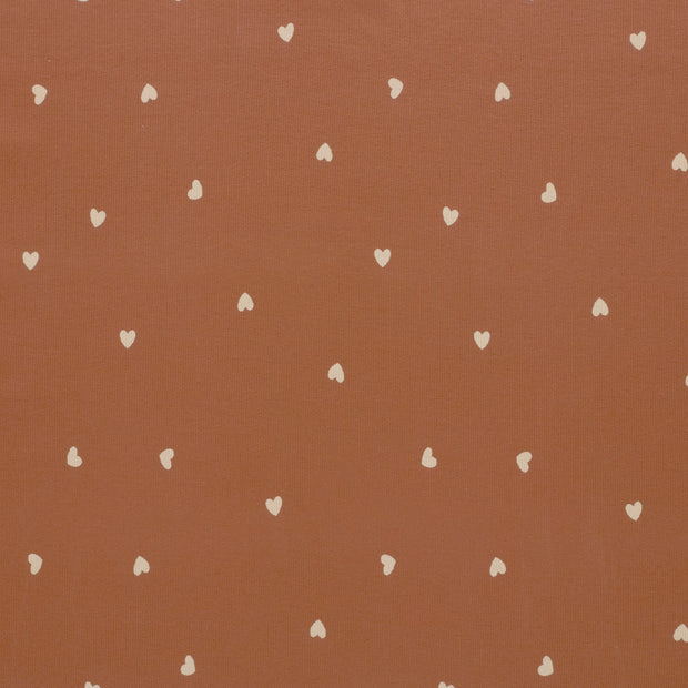 Rib Jersey fabric Old Pink matte 