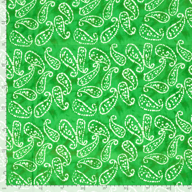 Voile fabrik Abstrakt Lime Grün