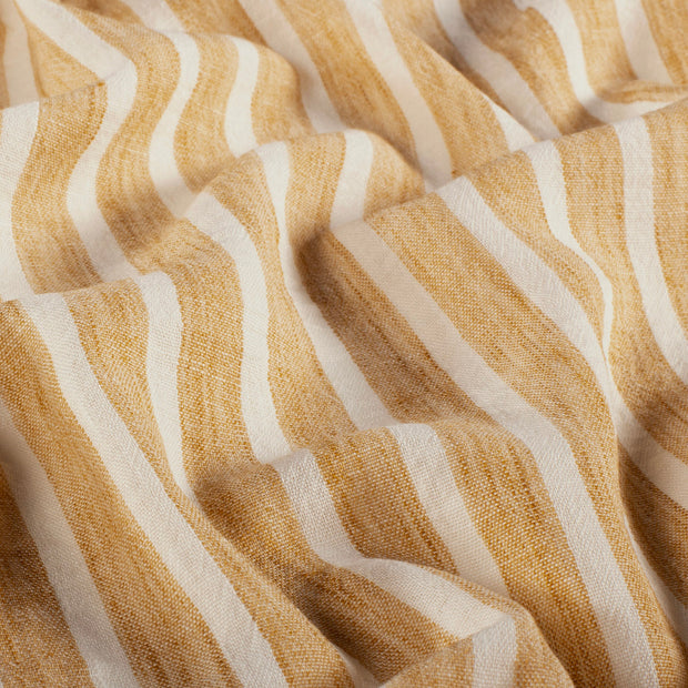 Woven Polyester fabric Stripes Oker