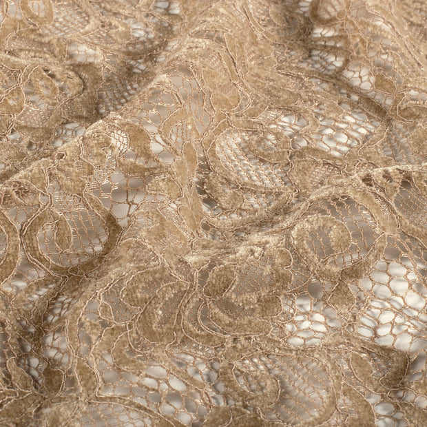 Chenille fabric Unicolour Camel