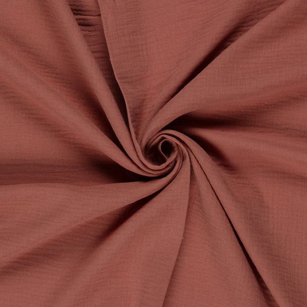 Muslin fabric Redwood 