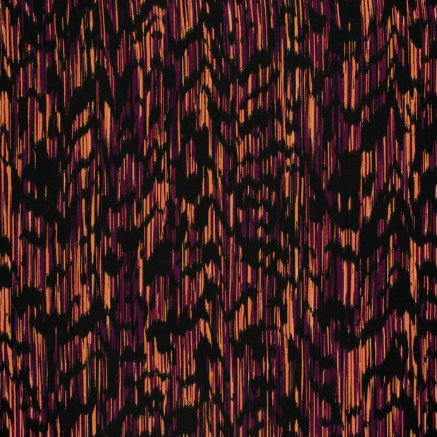Viscose Nylon Crepe tissu Aubergine 