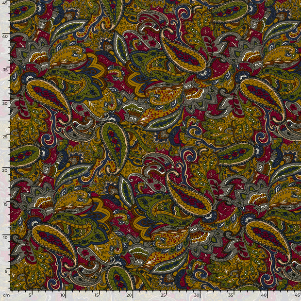 Viscose Vortex Jerséis tela Cachemira Burdeos