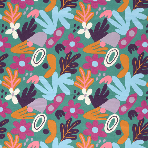 French Terry fabric Petrol 