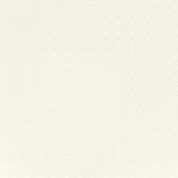 Algodón Popelina tela Blanco roto mate 