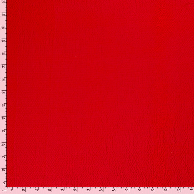 Viscose Bubble stof Abstract Rood