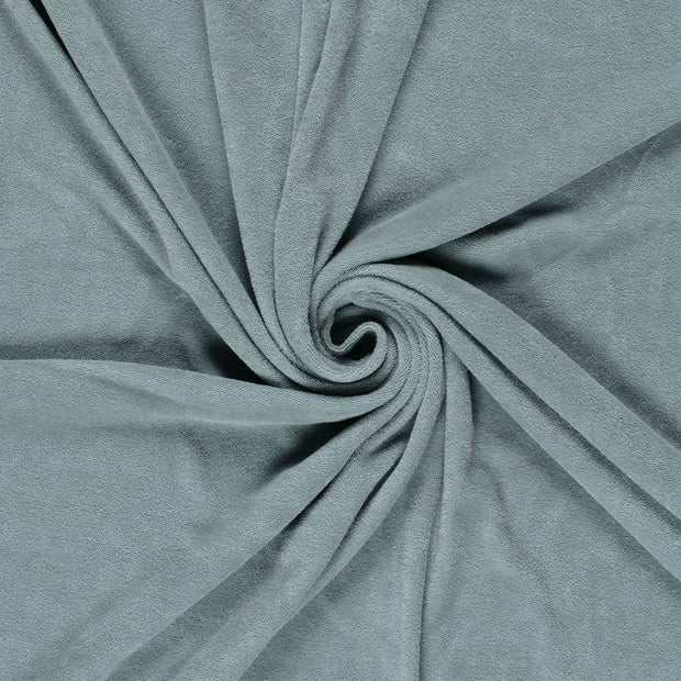 Stretch terry fabric Dark Mint 