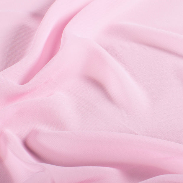 Chiffon fabrik Uni Rosa