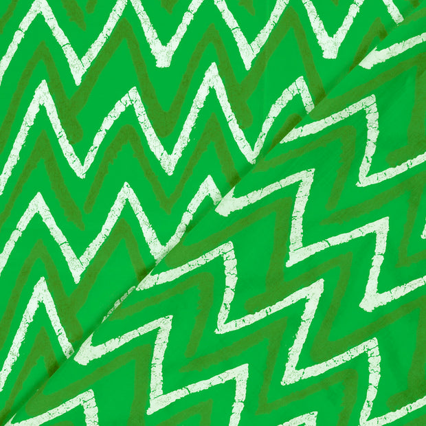 Voile stof Abstract bedrukt 