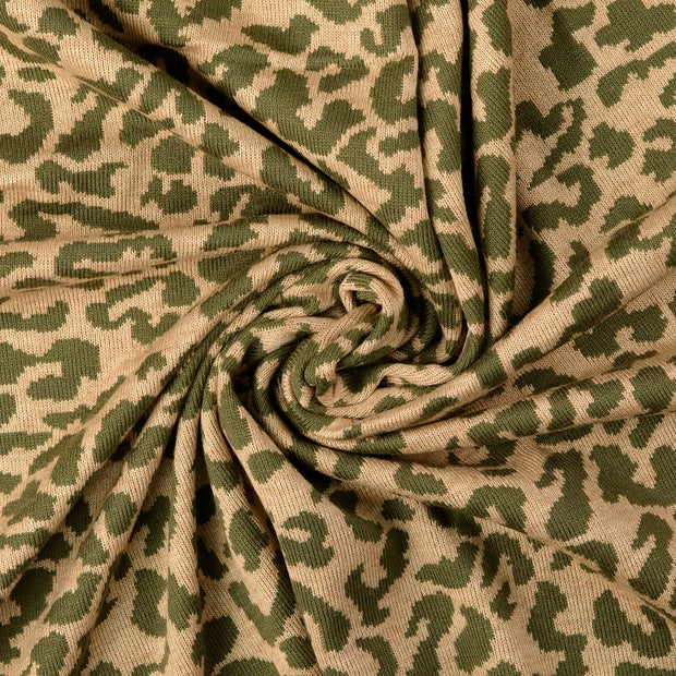 Heavy Knit fabric Olive Green 