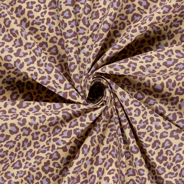 Cotton Poplin fabric Off White printed 