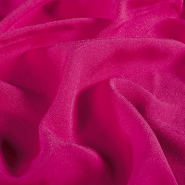Viscose Poplin stof Effen Fuchsia