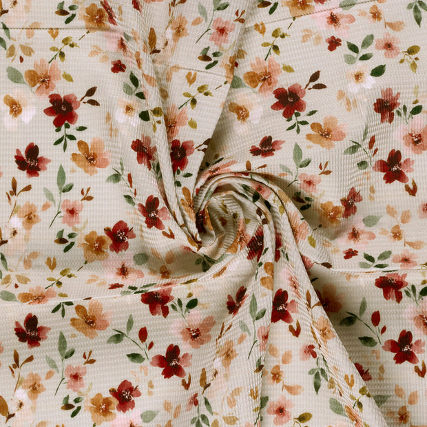 Waffelpiqué fabrik Beige 