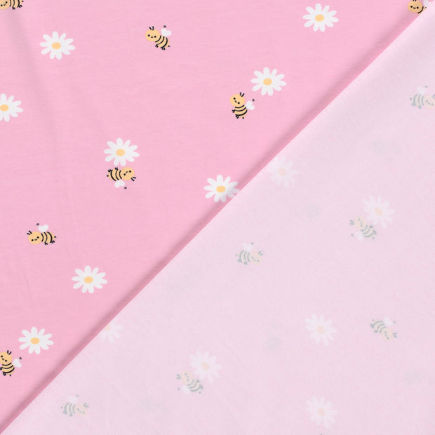 Jersey de Coton tissu abeilles imprimé 