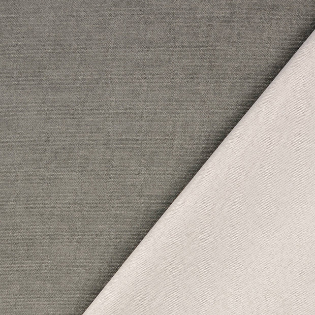 Velvet fabric Grey yarn dyed 