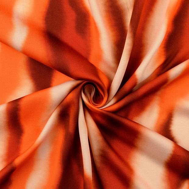 Viscose Satin tissu Orange 