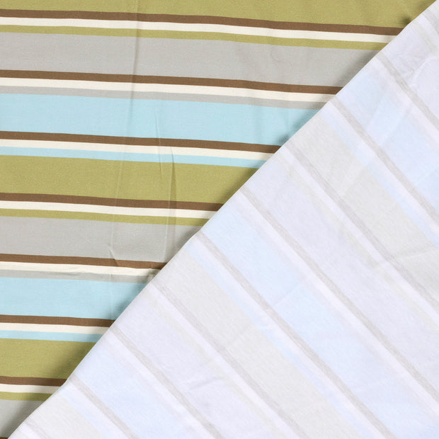 Jersey fabric Stripes Oker