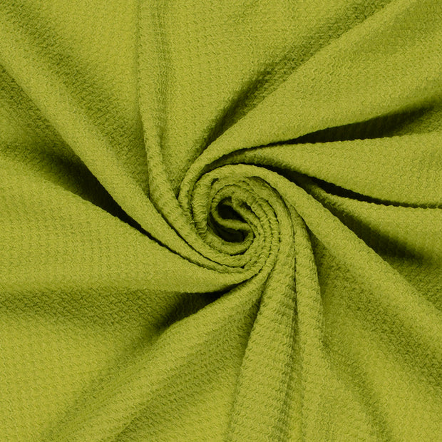 Polyester Bubble fabrik Uni Lime Grün