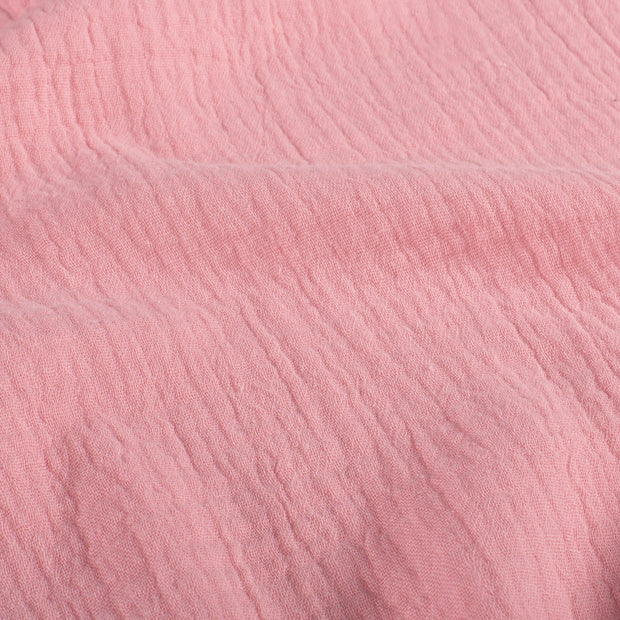 Muslin fabric Unicolour Coral