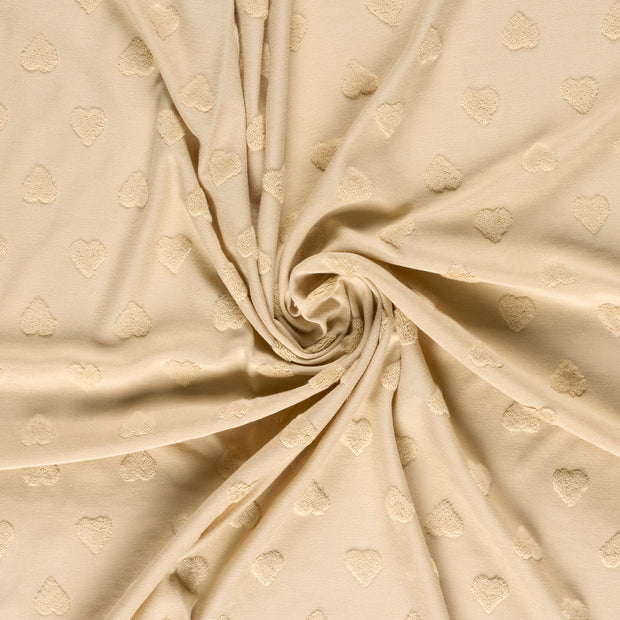 Feinstrick fabrik Beige gefärbt 