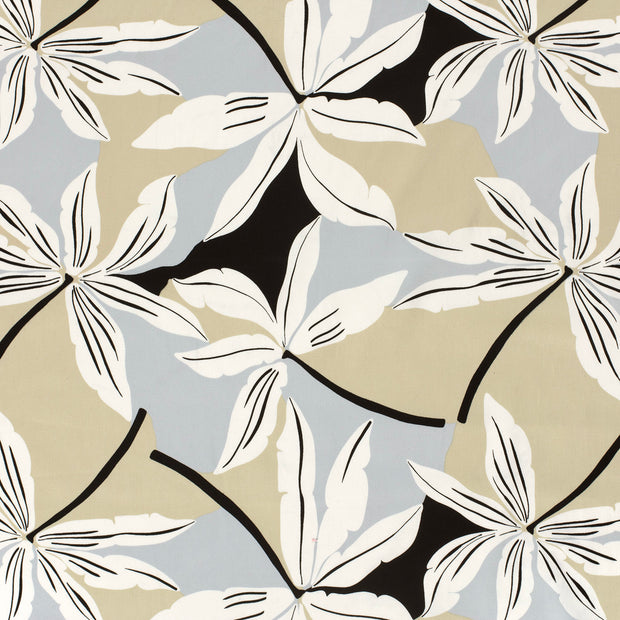 Cotton Satin fabric Black silk matte 