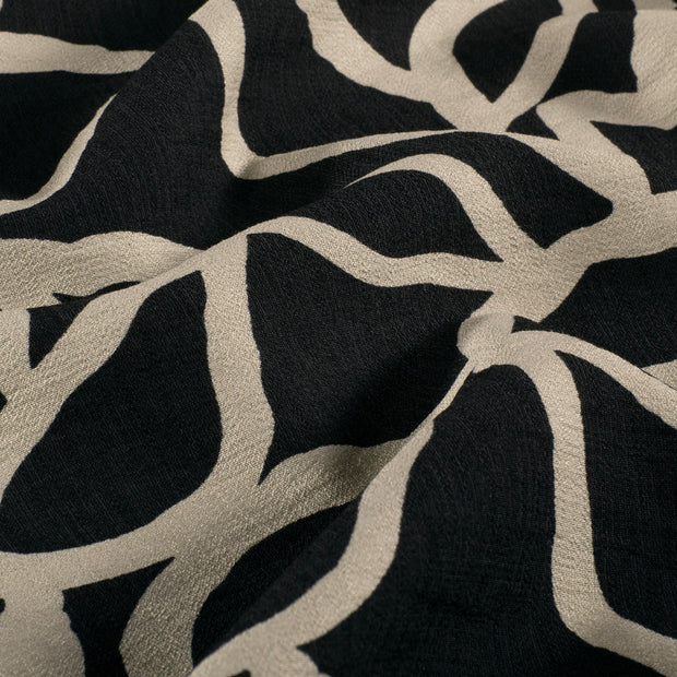 Viscose Nylon Ottoman fabrik Blumen Beige
