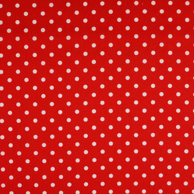  tela Puntos Rojo