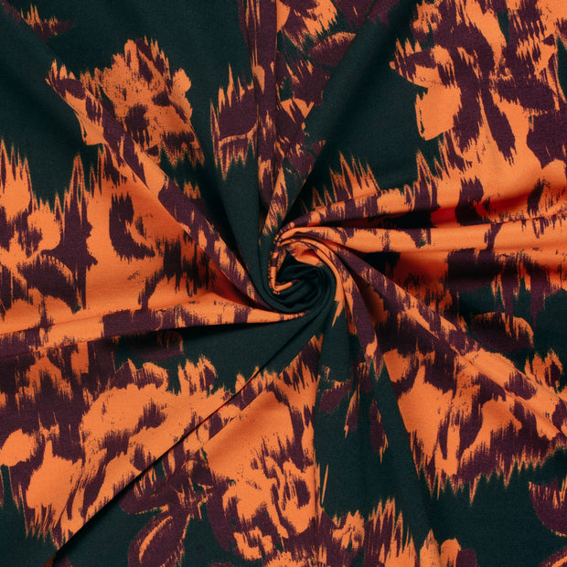 Punta di Roma fabric Dark Grey printed 