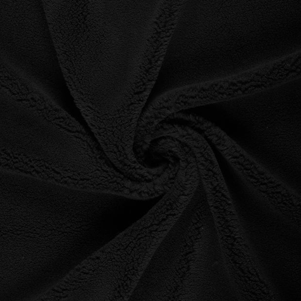 Fleece fabrik Schwarz 