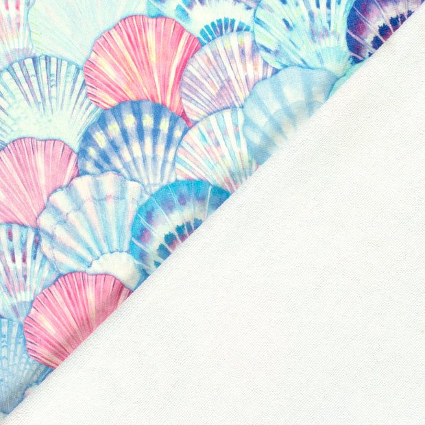 Badhanddoek stof Schelpen digitaal bedrukt 