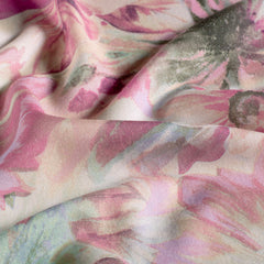 digital printed Flowers Pink