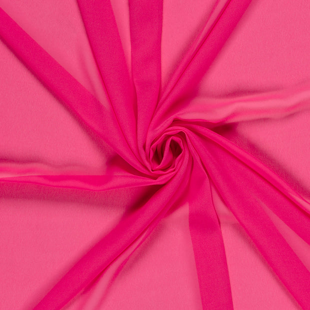 Chiffon fabrik Fuchsia 