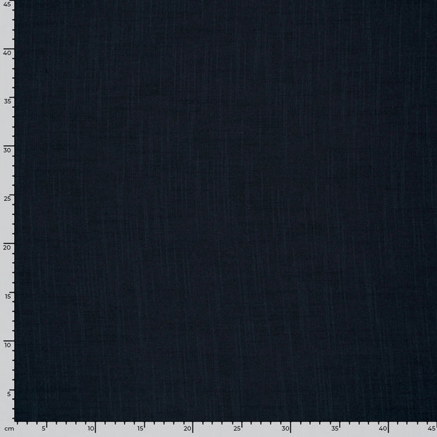 Aspecto lino tela Unicolor Azul marino