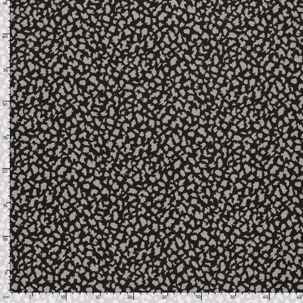 Viscose Nylon Jersey fabrik Leoparden Schwarz