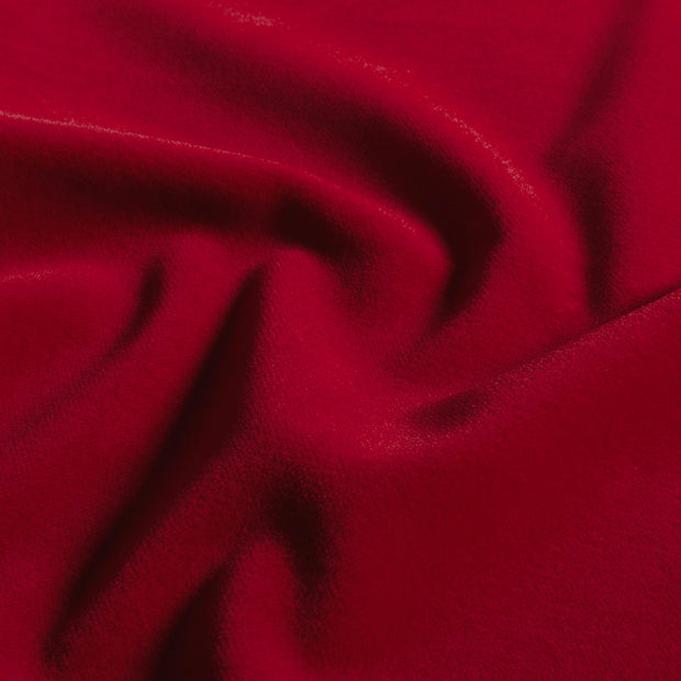 Tela de terciopelo tela Unicolor Rojo