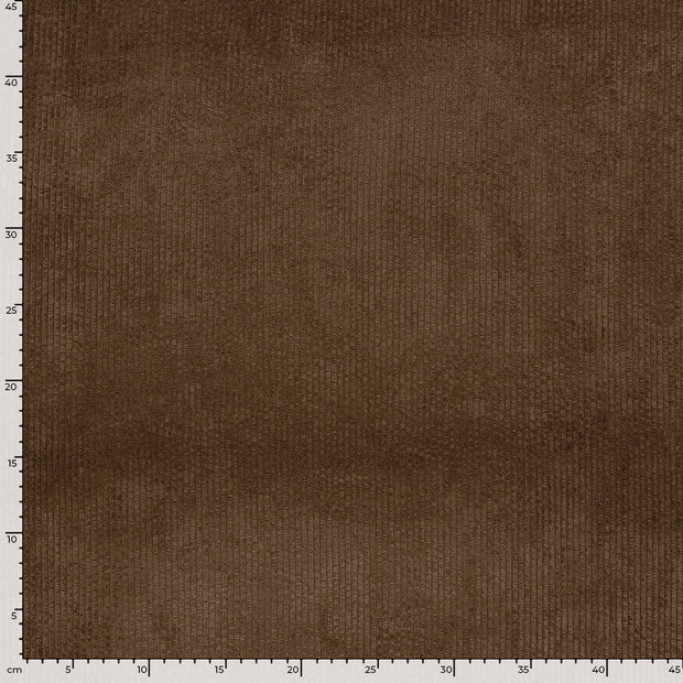 Corduroy 4.5w fabric Unicolour Dark Brown