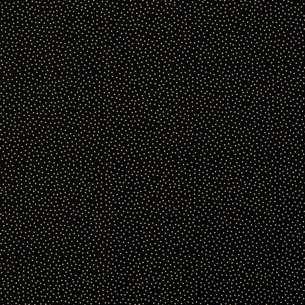 Cotton Poplin fabric Dots Black