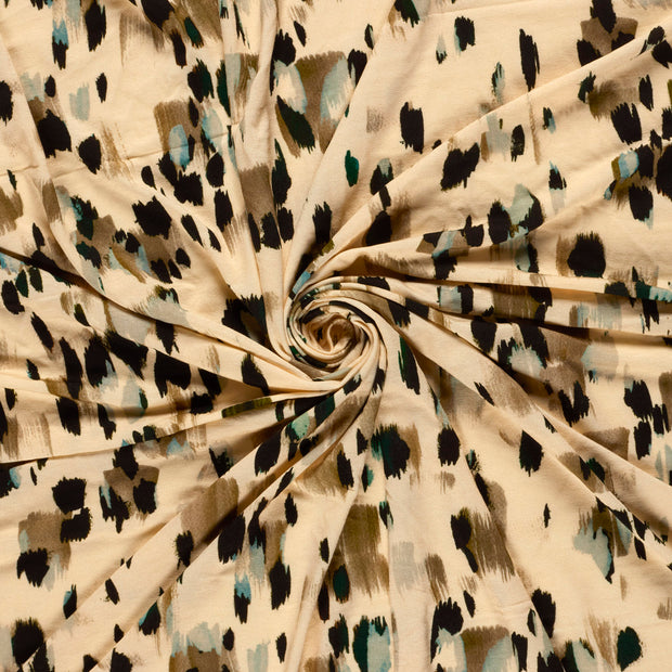 Viscose Vortex Jersey fabrik digital bedruckt 