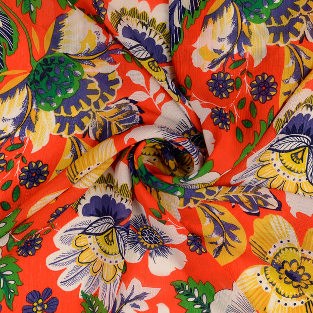 Chiffon fabrik Rot 