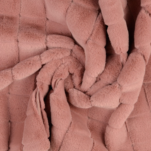 Fake Fur fabric Old Pink 