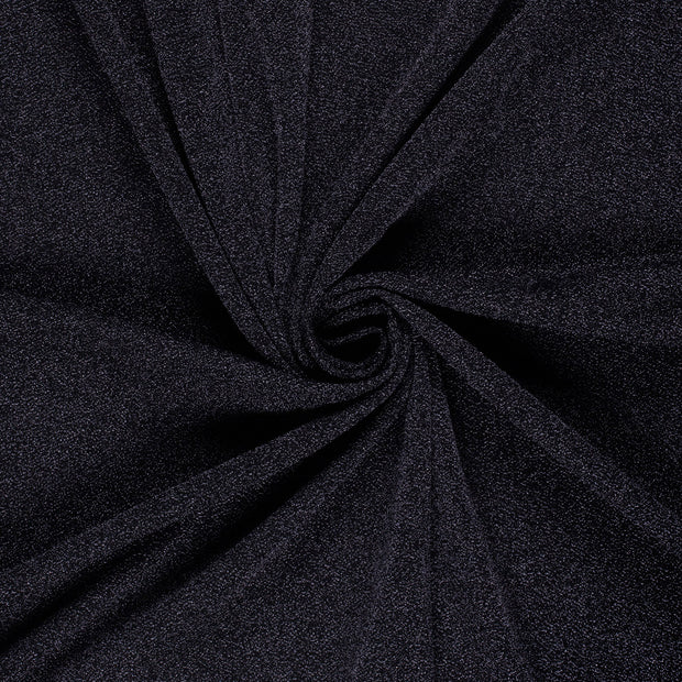 Jersey de Polyester tissu Bleu Marine Lurex 