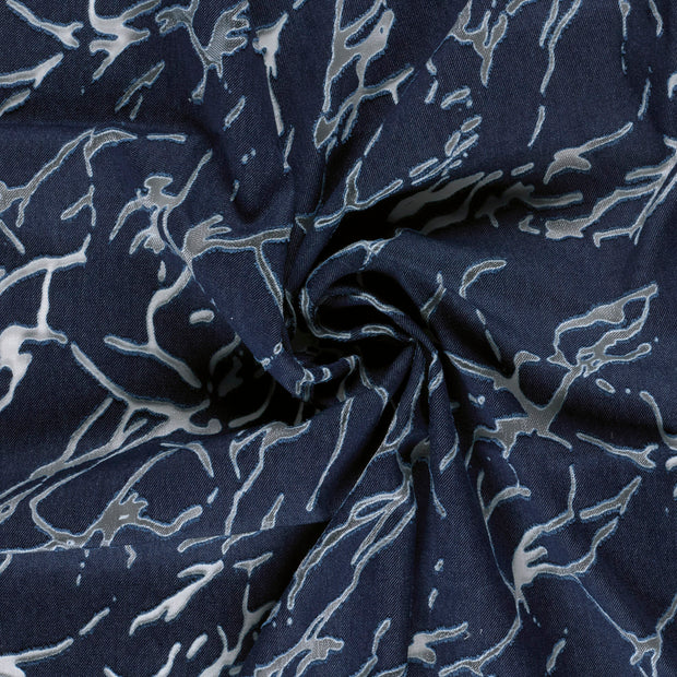 Denim fabric burnout 