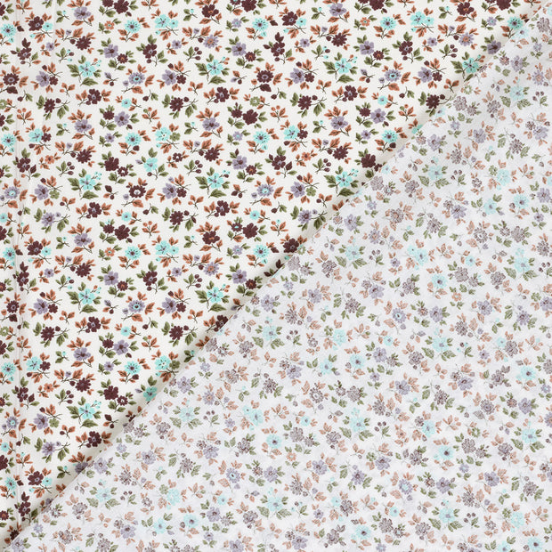 Popeline de Coton tissu fleurs imprimé 