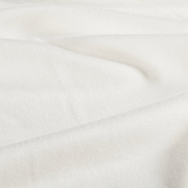 Heavy Knit tela Melange Blanco roto