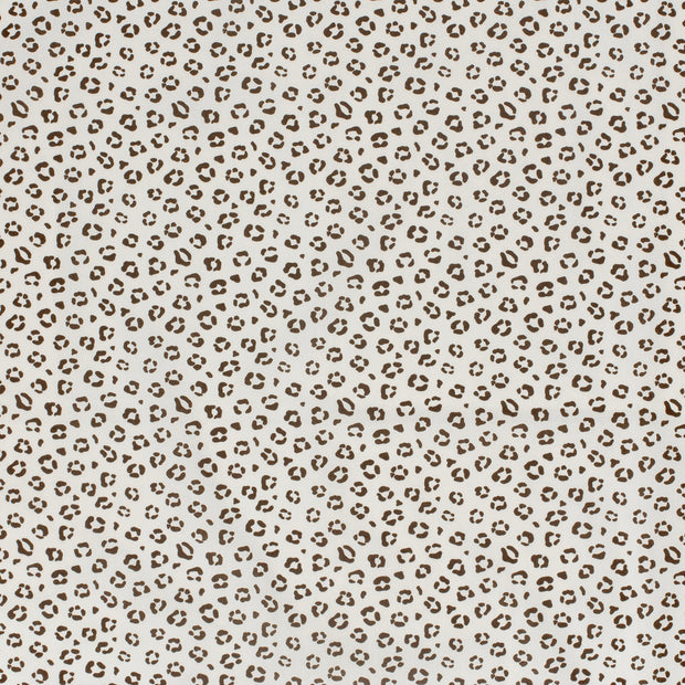 Popeline de Coton tissu Blanc cassé mat 