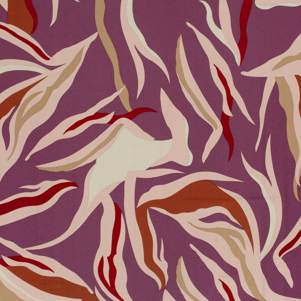 Viscose Vortex Jerséis tela Aubergine mate 