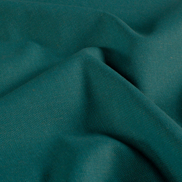 Leinen-Optik fabrik Uni Turquoise