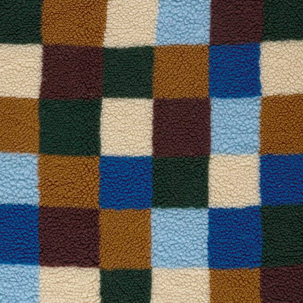 Sherpa Fleece fabrik Königsblau matt 