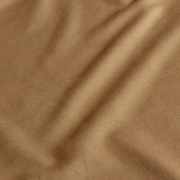 Felpa GOTS tela Unicolor Camel
