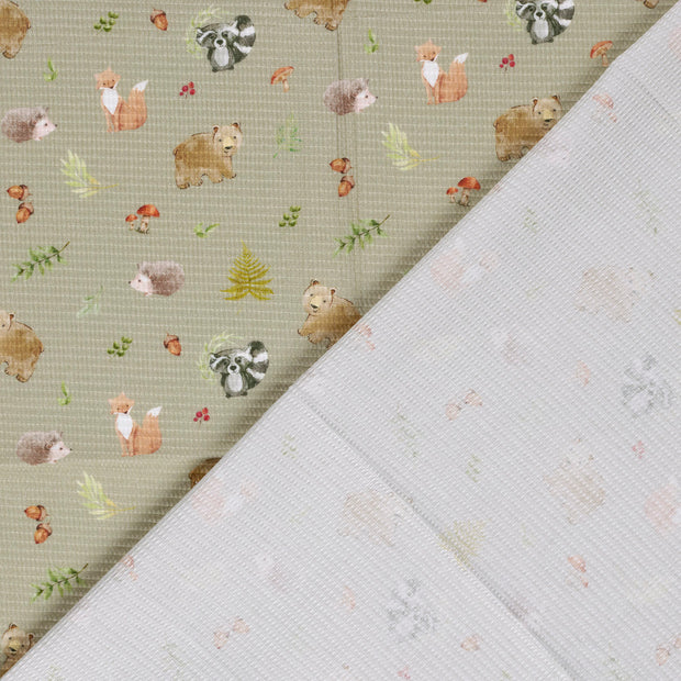 Waffle piqué fabric  